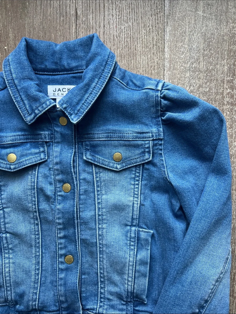 EUC Janie and Jack Denim Puff Sleeve Jacket